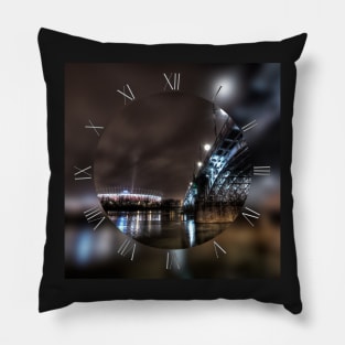 National Stadion, Poniatowski Bridge, Warsaw, Poland Pillow