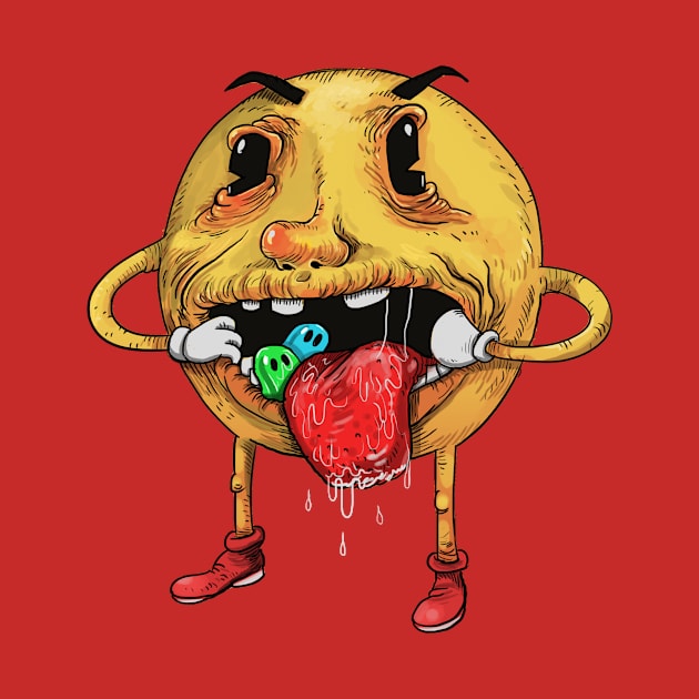 Smashed Pacman by idrawcartoons