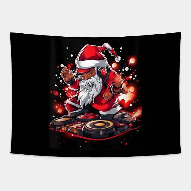 Holiday Hip Hop Showdown/ Embrace the Joy of Christmas Tapestry by Origami Fashion