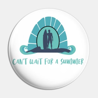 Summer Full Of Surfing Pin