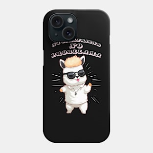 No Girlfriend No Problem--Pro-llama, Funny Single Tshirt Phone Case