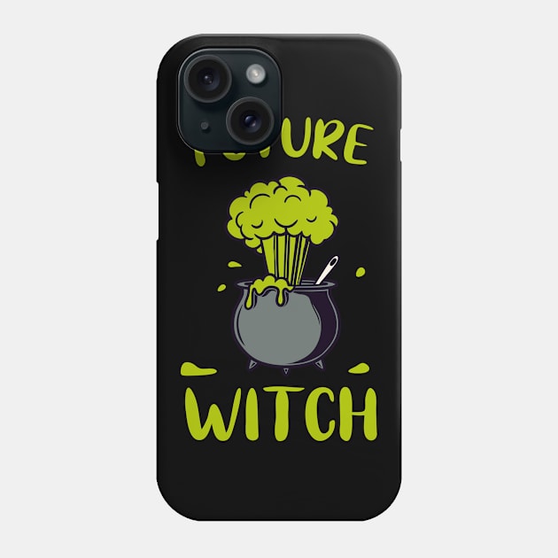 Green Witch Cauldron funny Wiccanism Phone Case by Foxxy Merch