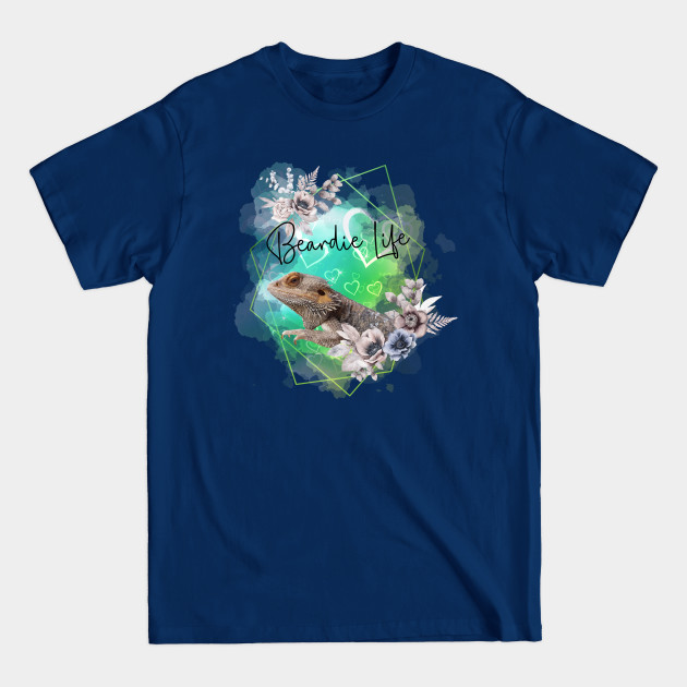 Discover Bearded Dragon Geometric Frame - Bearded - T-Shirt