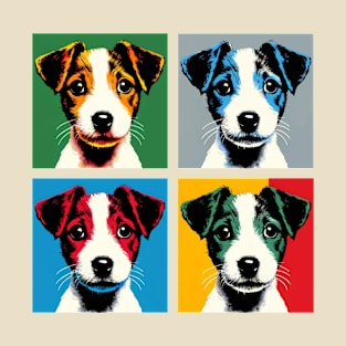 Pop Retro Art Jack Russell Terrier - Cute Puppy T-Shirt