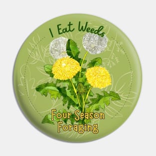 I Eat Weeds Pin