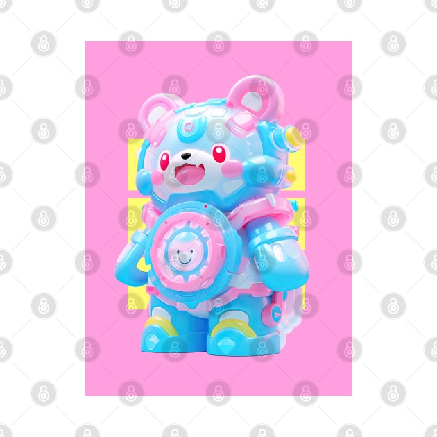 AKBLM - WATERGUN  水鉄砲  KUMA | KAWAII PASTEL COLOR MASCOT by AKBLM