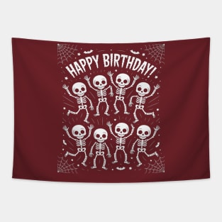 Dancing Skeletons Dance Challenge Boys Girl Kids Halloween Tapestry