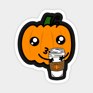 Funny Cannibal Pumpkin Spice Latte Magnet