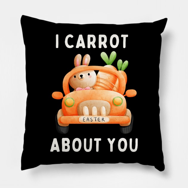 I Carrot About You Pillow by ChasingTees
