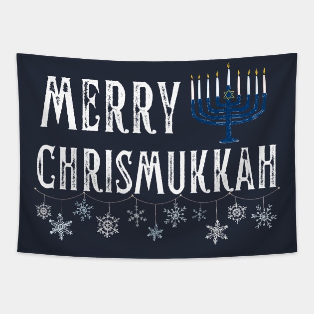 Merry Chrismukkah Hanukkah Jewish Chanukah Christmas Tapestry by MalibuSun