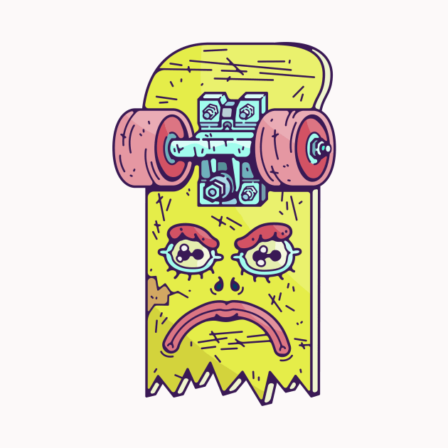 Angry Broken Skate by Franjos