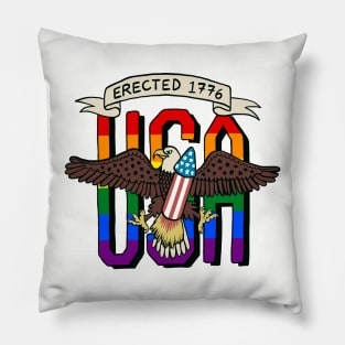 LGBTQ 4th of July: Gay pride for America's Birthday Pillow