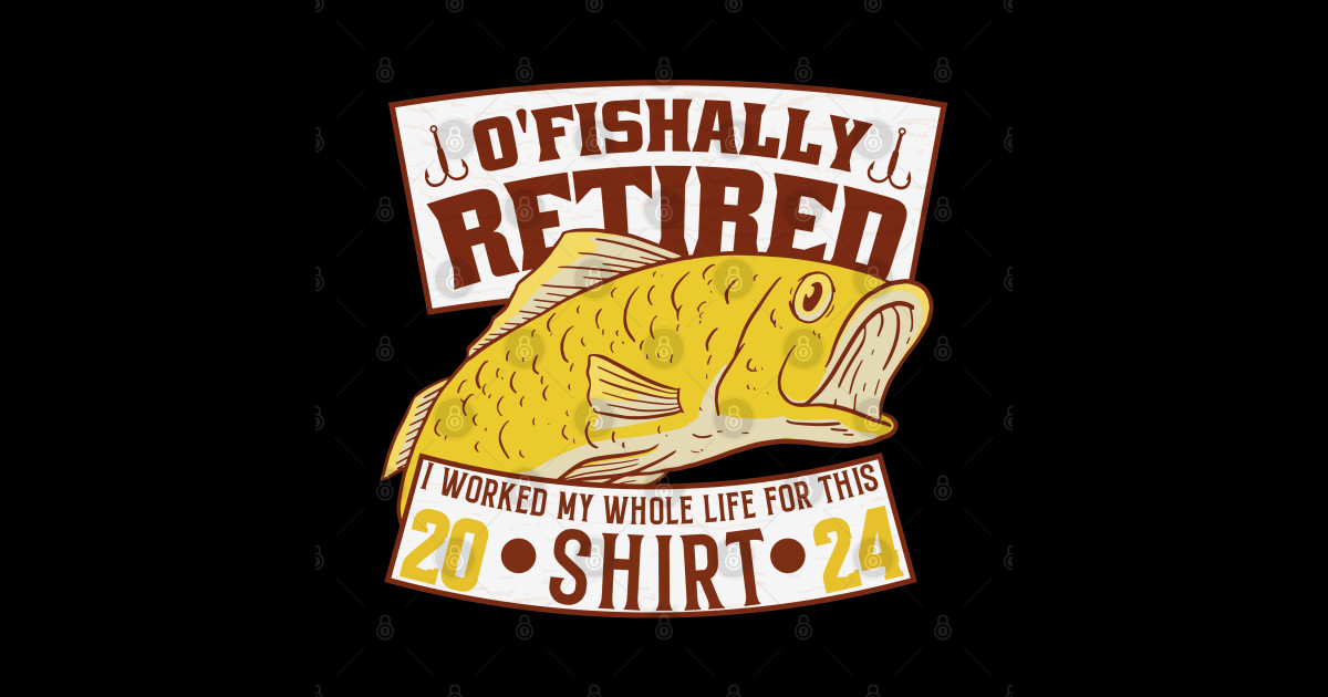 Officially Retired Fishing 2024 The color white Retirement Sticker