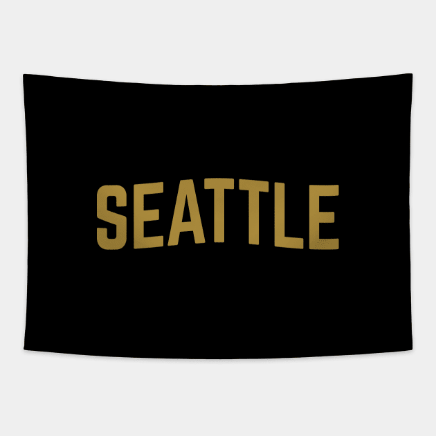 Seattle City Typography Tapestry by calebfaires