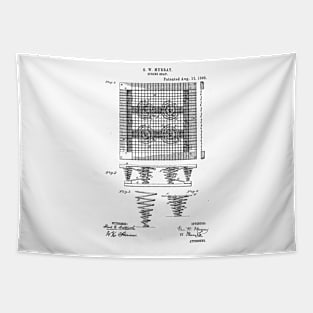 Spring Seat Vintage Patent Hand Drawing Tapestry