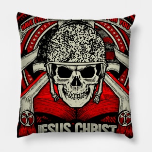 Veterans Shirt | Veteran and Jesus T Shirt Pillow