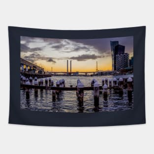 Melbourne docklands & Bolte Bridge, Victoria, Australia Tapestry