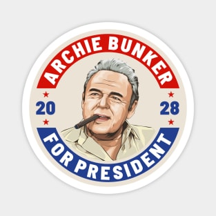 Archie Bunker 28 For President 2028 Magnet