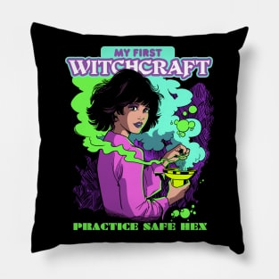 My first Witchcraft Practice safe Hex Sexy Witch girl Pillow