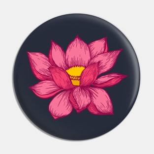 Pink Lotus Flower Pin