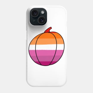 Lesbian pumpkin (light background) Phone Case