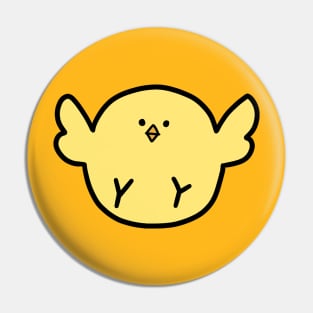 Happy Fat Bird Pin