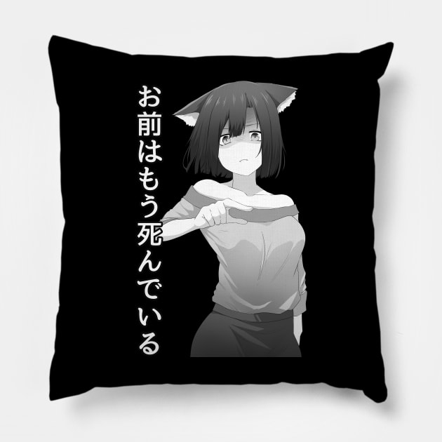 Omae Wa Mou Shindeiru - Anime Meme Pillow by Anime Gadgets