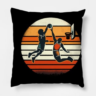 Slam Dunk Sunset Showdown Pillow