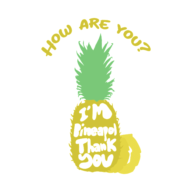 Funny Cool Summer Pineapple Tropical Design by CreamPie