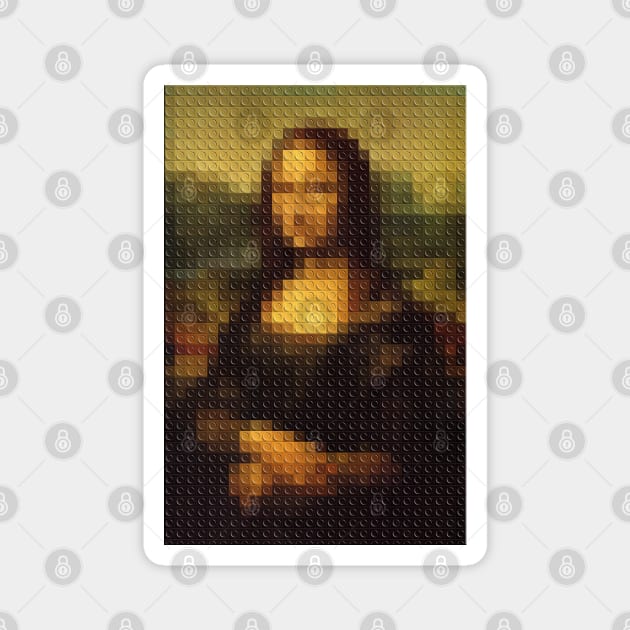 Brick Monalisa Magnet by WildSloths