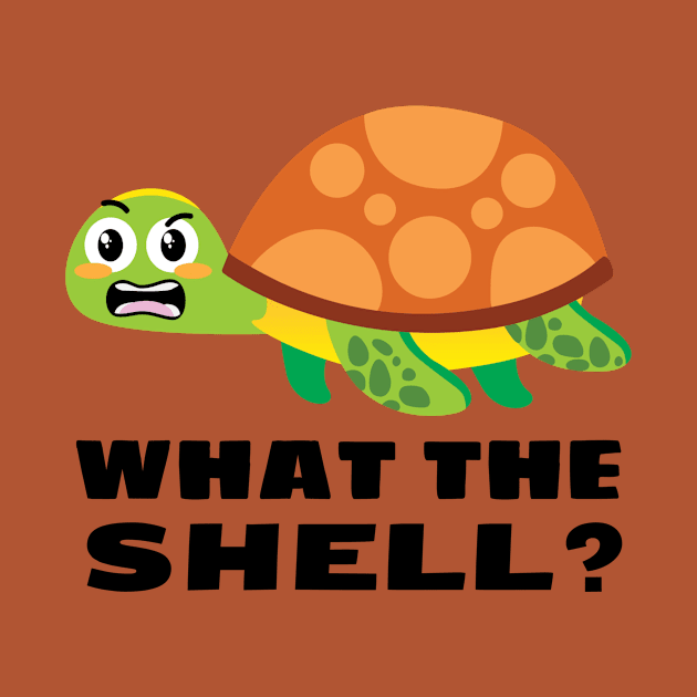 What the Shell? - Turtle Pun by Allthingspunny