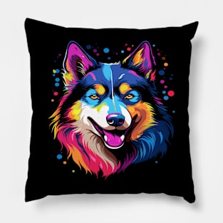 Siberian Husky Happiness Pillow