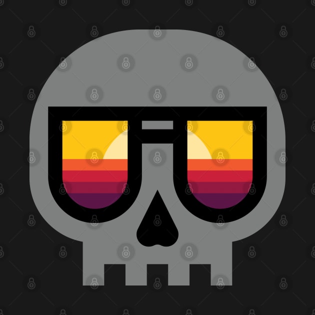 Sunset Skull by quilimo