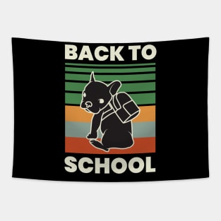 Vintage Cute Pug Back To School Tapestry