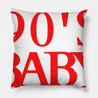 90's Baby Chic Design Pillow