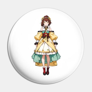 Cute happy anime girl in summer series Pin