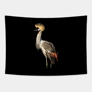 Grey crowned crane Tapestry