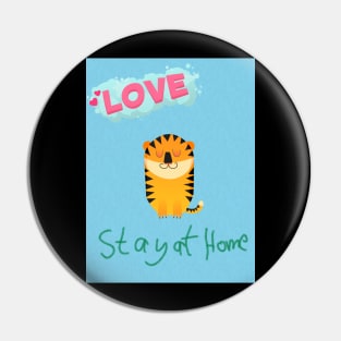 stay at home Pin