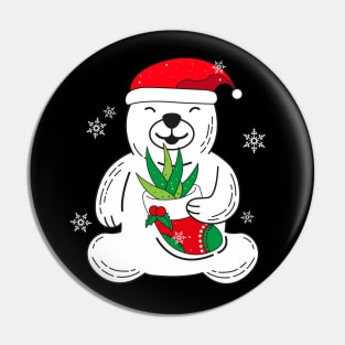 Santa Bear Pin