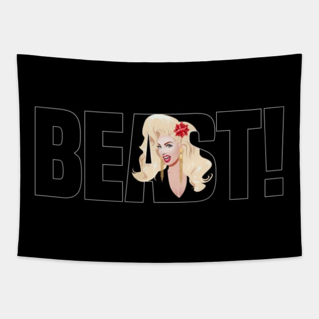 Alyssa Edwards Beast from Drag Race Tapestry by meldypunatab