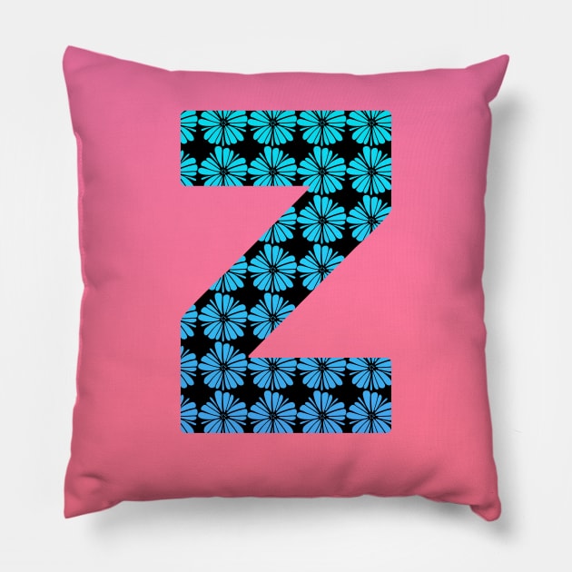 Letter Z from roses Pillow by Dolta