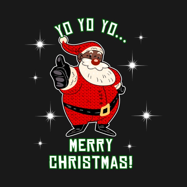 Jolly Black Santa Claus Shirt Fun African American Christmas by BeesEz