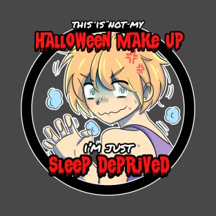 funny halloween cute anime girl shirt T-Shirt