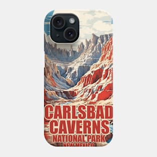 Carlsbad Caverns National Park New Mexico USA Travel Tourism Retro Vintage Phone Case