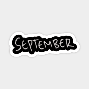 Hand Drawn September Month Magnet