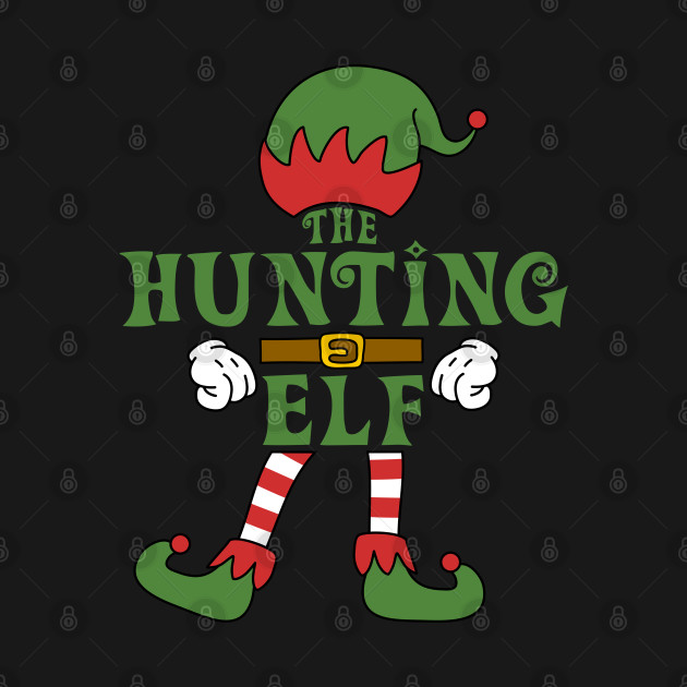 Discover The Hunting Elf Christmas Family Matching Outfits Group Attire - Hunting Elf - T-Shirt