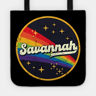 Savannah // Rainbow In Space Vintage Grunge-Style Tote