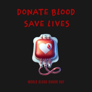 Donate blood, save lives - World Blood Donor Day T-Shirt