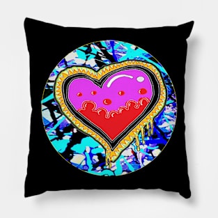 love Heart Art by LowEndGraphics Pillow