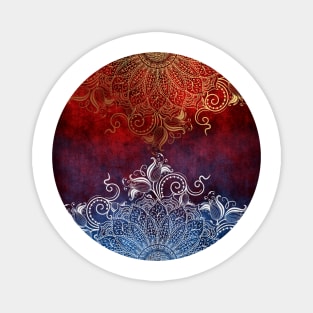 Mandala Fire & Ice Magnet